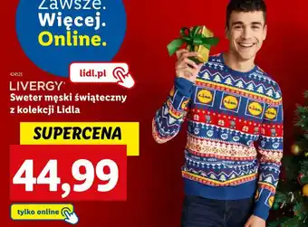 Lidl LIVERGY Sweter męski świąteczny z kolekcji Lidla oferta