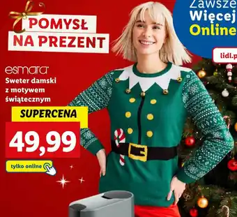 Lidl esmara Sweter damski z motywem świątecznym oferta