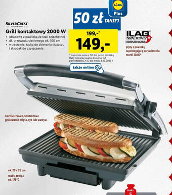 Lidl SILVERCREST Grill kontaktowy 2000 W oferta