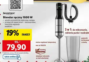 Lidl SILVERCREST Blender ręczny 1000 W oferta