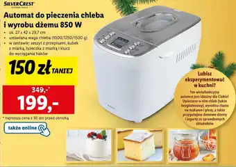 Lidl SILVERCREST Automat do pieczenia chleba i wyrobu dżemu 850 W oferta