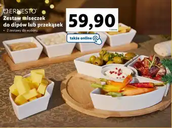 Lidl ERNESTO Zestaw miseczek do dipów lub przekąsek oferta