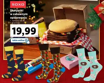 Lidl SOXO Skarpetki w zabawnym opakowaniu oferta