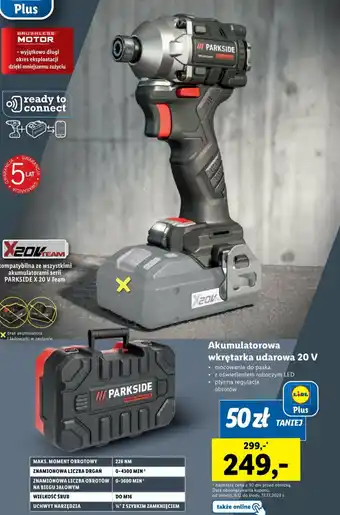 Lidl Akumulatorowa wkrętarka udarowa 20 V oferta