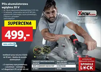 Lidl Piła akumulatorowa wgłębna 20 V oferta