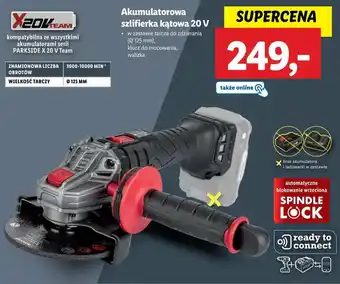 Lidl Akumulatorowa szlifierka kątowa 20 V oferta