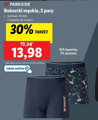 Lidl PARKSIDE Bokserki męskie 2 pary oferta
