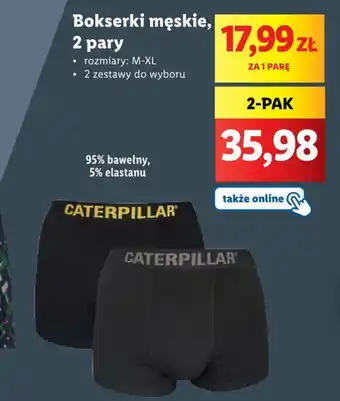 Lidl Bokserki męskie 2 pary oferta