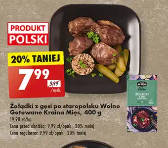 Biedronka Żołądki z gęsi po staropolsku Wolno Gotowane Kraina Mięs, 400 g oferta