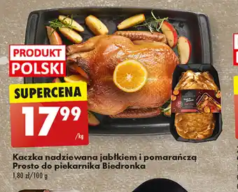 Biedronka Kaczka nadziewana jabłkiem i pomarańczą Prosto do piekarnika Biedronka oferta