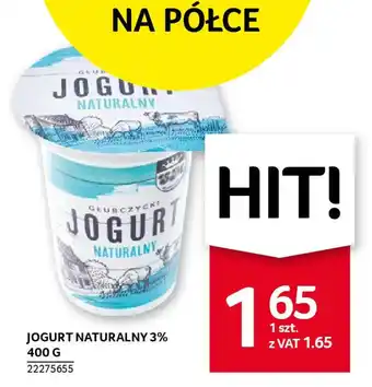 Selgros JOGURT NATURALNY 3% 400 G oferta