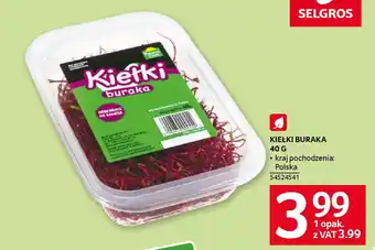 Selgros KIEŁKI BURAKA 40 G oferta