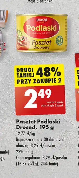 Biedronka Pasztet Podlaski Drosed, 195 g oferta
