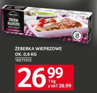 Selgros ŻEBERKA WIEPRZOWE 1 kg oferta