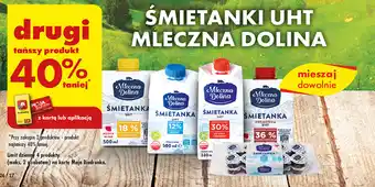 Biedronka ŚMIETANKI UHT MLECZNA DOLINA oferta