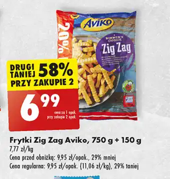 Biedronka Frytki Zig Zag Aviko, 750 g oferta