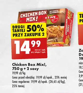 Biedronka CHICKEN BOX BEZ DODAT MIX! 750g + 2 sosy oferta