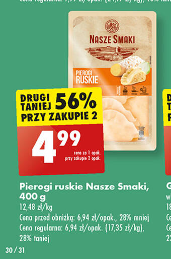 Biedronka Pierogi ruskie Nasze Smaki, 400 g oferta
