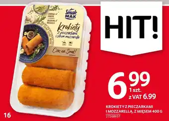 Selgros KROKIETY Z PIECZARKAMI I MOZZARELLĄ, Z MIĘSEM 400 G oferta
