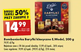 Biedronka Bombonierka Baryłki klasyczne E.Wedel, 200 g oferta