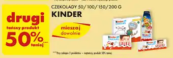 Biedronka Czekolady 50/100/150/200g KINDER oferta