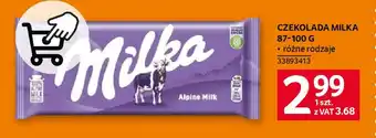 Selgros CZEKOLADA MILKA 87-100 G oferta