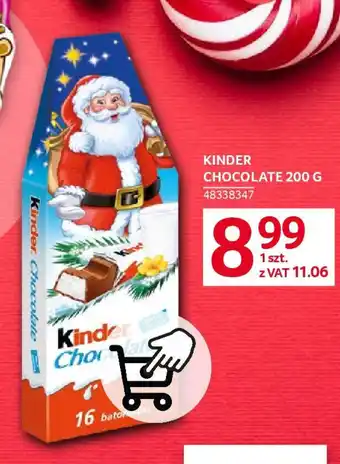 Selgros KINDER CHOCOLATE 200 G oferta