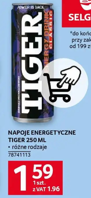 Selgros NAPOJE TIGER 250 ML oferta