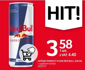 Selgros NAPOJE ENERGETYCZNE RED BULL 250 ML oferta