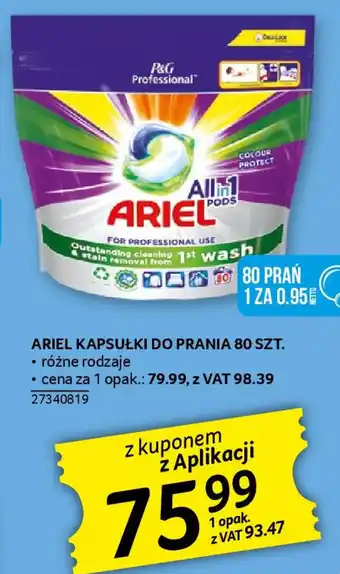Selgros ARIEL KAPSUŁKI DO PRANIA 80 SZT. oferta