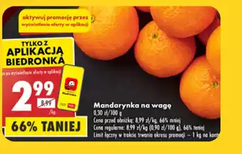 Biedronka Mandarynka na wagę 1 kg oferta