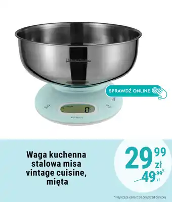 Waga kuchenna stalowa misa vintage cuisine, mięta