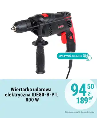 Biedronka Wiertarka udarowa elektryczna IDE80-B-PT, 800 W oferta
