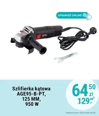 Biedronka Szlifierka kątowa AGE95-B-PT, 125 MM, 950 W oferta