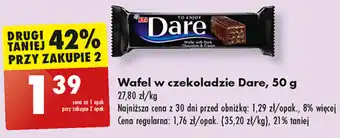 Biedronka Wafel w czekoladzie Dare, 50 g oferta