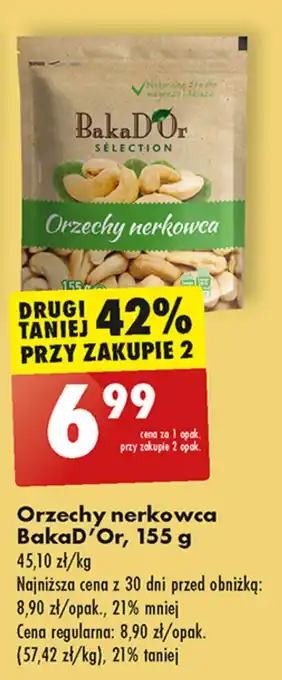 Biedronka Orzechy nerkowca BakaD'Or, 155 g oferta