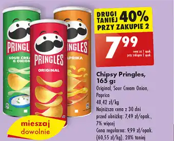 Biedronka Chipsy Pringles, 165 g oferta