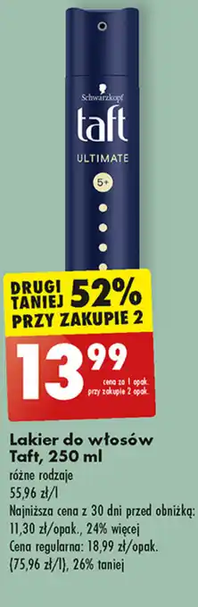 Biedronka Lakier do włosów Taft, 250 ml oferta
