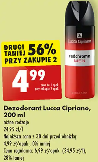 Biedronka Dezodorant Lucca Cipriano, 200 ml oferta
