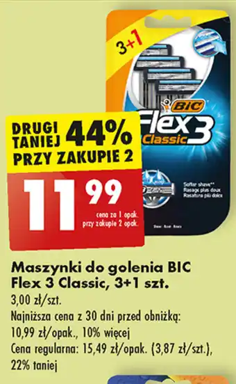 Biedronka Maszynki do golenia BIC Flex 3 Classic, 3+1 szt. oferta