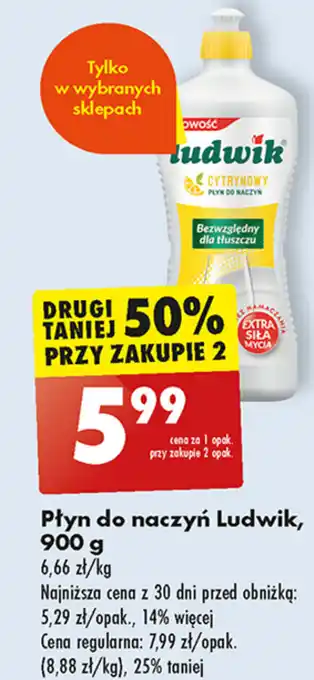 Biedronka Płyn do naczyń Ludwik, 900 g oferta