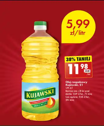 Biedronka Olej rzepakowy Kujawski, 2 L oferta