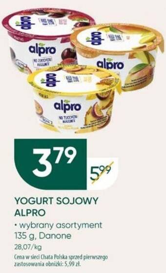 Chata Polska YOGURT SOJOWY ALPRO oferta