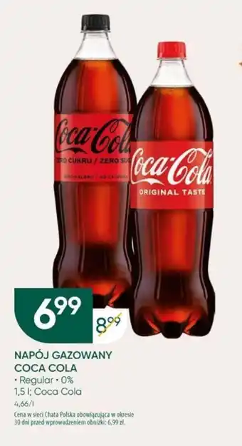 Chata Polska NAPÓJ GAZOWANY COCA COLA 1,5 L oferta
