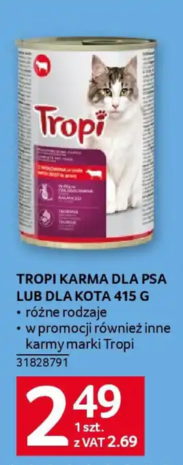 TROPI KARMA DLA PSA LUB DLA KOTA 415 G