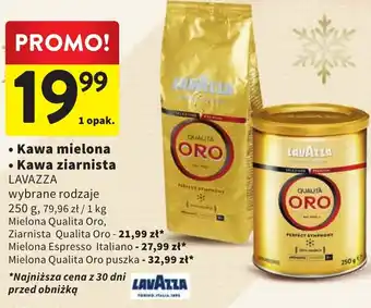 Intermarche Kawa mielona Kawa ziarnista LAVAZZA 250g oferta
