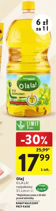 Intermarche Olej O LA LA! 3l oferta