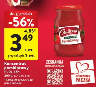 Intermarche Koncentrat pomidorowy PUDLISZKI 200g oferta