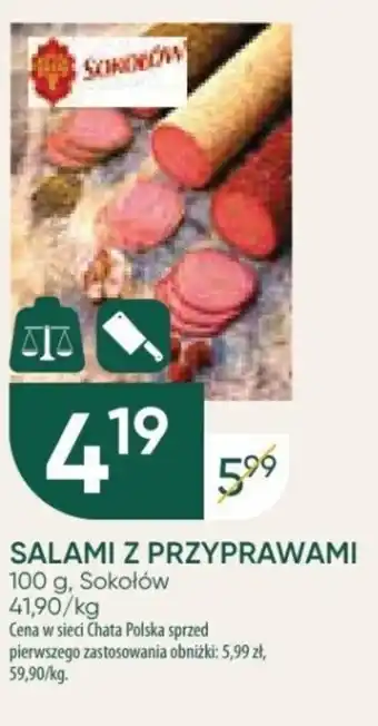 Chata Polska SALAMI Z PRZYPRAWAMI 100 g oferta