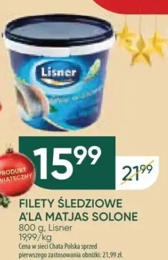 FILETY ŚLEDZIOWE A'LA MATJAS SOLONE 800 g